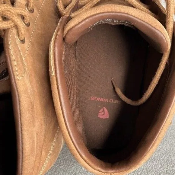 Red Wings 4004 Leather Lace Up Chukka Boots Men Size 9D Tan