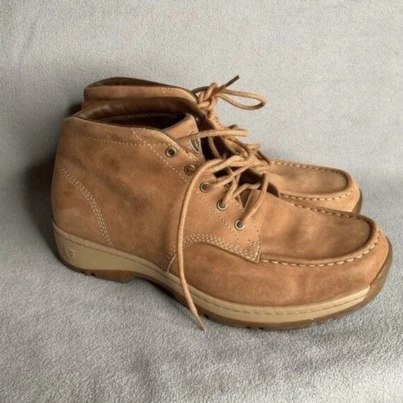 Red Wings 4004 Leather Lace Up Chukka Boots Men Size 9D Tan