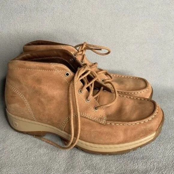 Red Wings 4004 Leather Lace Up Chukka Boots Men Size 9D Tan