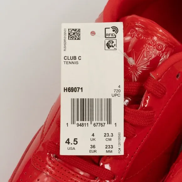 Reebok Cardi B x Club C J 'Instinct Red' H69071
