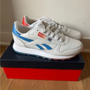 Reebok Classic Leather Junior Popsicle Firecracker Bomb Pop Running Shoes Size 6