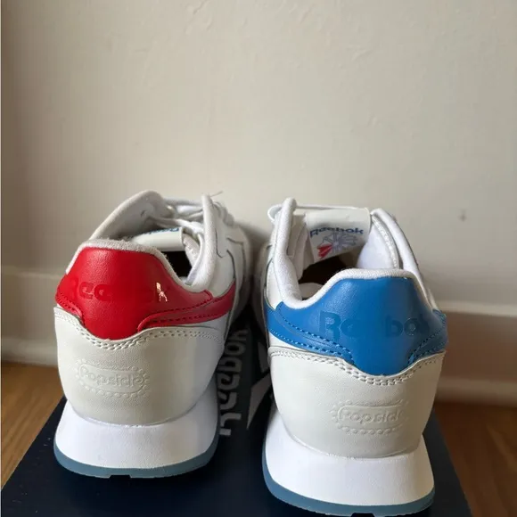 Reebok Classic Leather Junior Popsicle Firecracker Bomb Pop Running Shoes Size 6