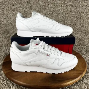 Reebok Classic Leather Men's Size 12 Shoes White Pure Grey Sneakers 100008492