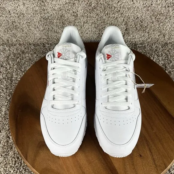 Reebok Classic Leather Men's Size 12 Shoes White Pure Grey Sneakers 100008492