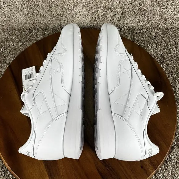 Reebok Classic Leather Men's Size 12 Shoes White Pure Grey Sneakers 100008492