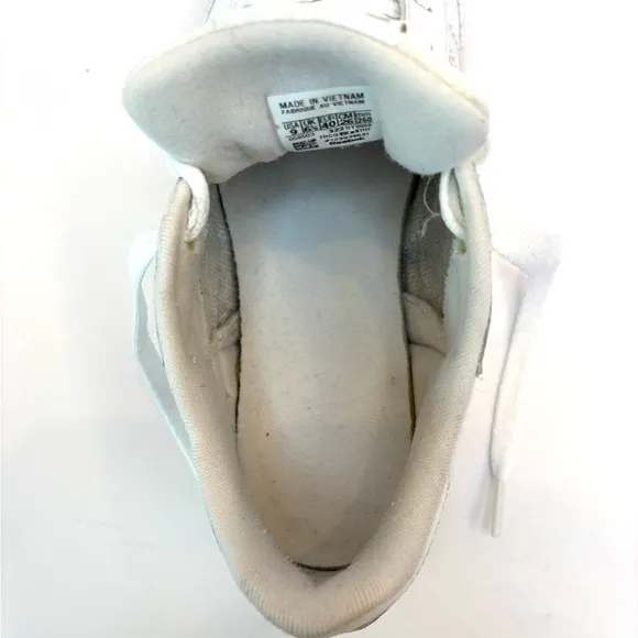 Reebok Classic Leather White Lace Up Sneaker Gum Sole Women's US 9 EU 40