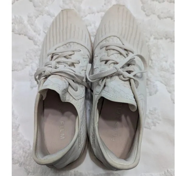 Reebok Flashfilm Running Shoes Men’s Size 10.5 / Women’s 12 Beige Tan – Preowned