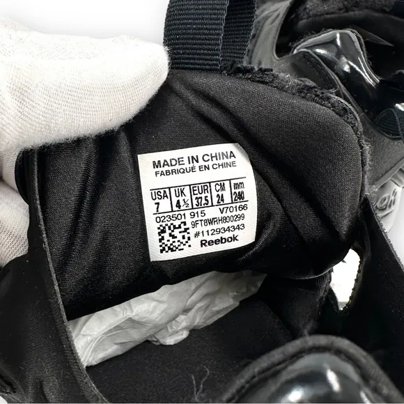 Reebok x Naked 2015 Black &amp; White Instapump Dynasty Sneakers