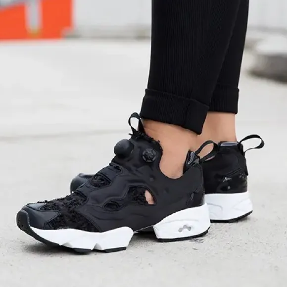 Reebok x Naked 2015 Black &amp; White Instapump Dynasty Sneakers