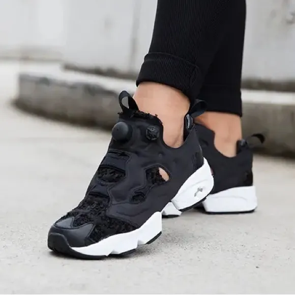 Reebok x Naked 2015 Black &amp; White Instapump Dynasty Sneakers