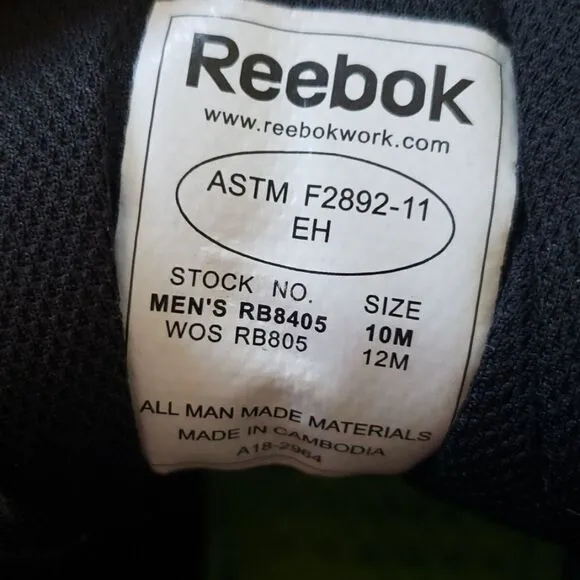 Reebok sublime cushion tactical shoes
