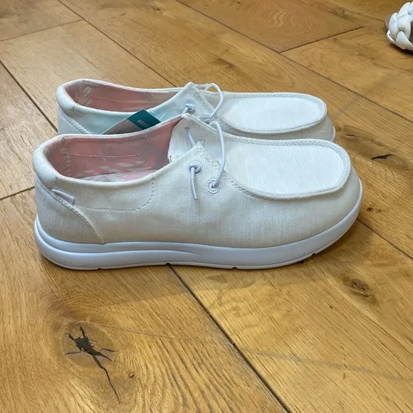 Reef off white cushion coast slip on shoes