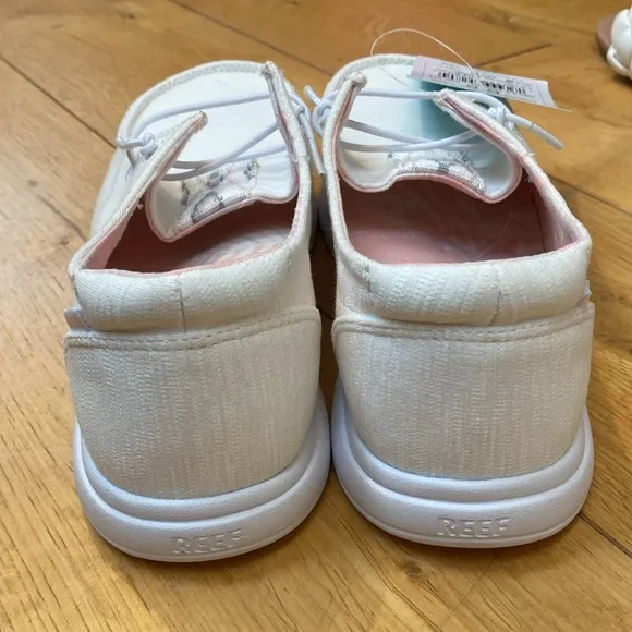 Reef off white cushion coast slip on shoes