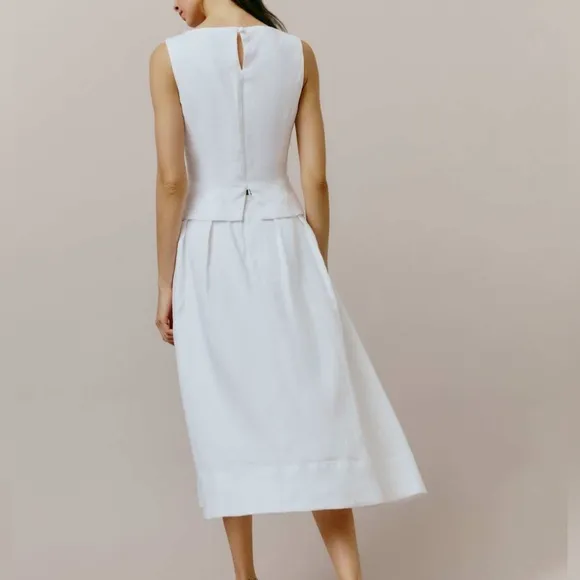 Reformation Moya Linen Top And Skirt Two Piece
