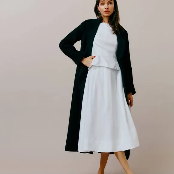 Reformation Moya Linen Top And Skirt Two Piece
