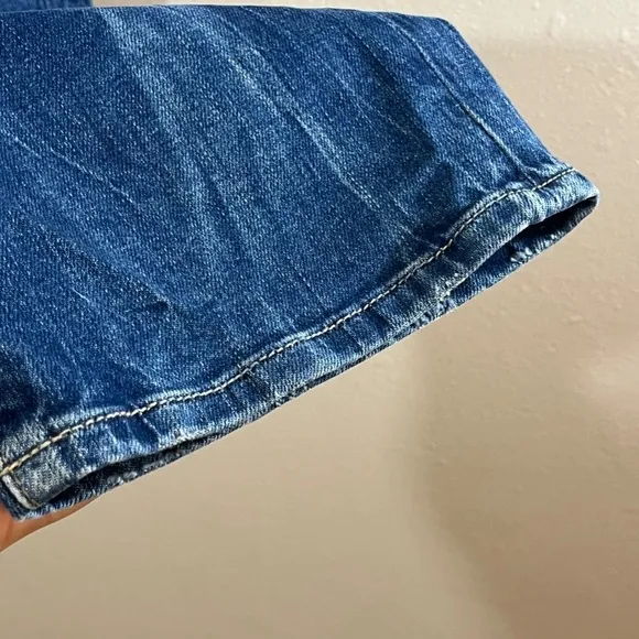 Replay Men Jeans Size 36 Blue Med Wash Faded Straight Wide Leg Waitom Luxe