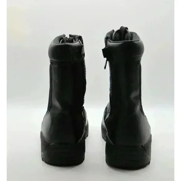 Response Gear Combat Boots 1022 Size Zip Deputy Size 13 US Black Leather E-1