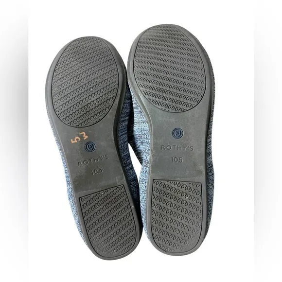 RETIRED Rothy’s Maritime Heather Round Toe Flats Size 10.5