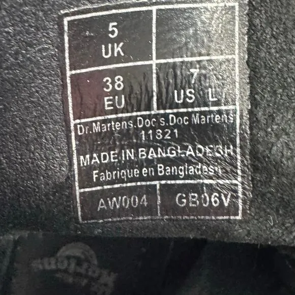 Reworked Decorated Doc Martens Airwalk EU 38 Women’s 7 Combat Boots