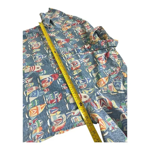 Reyn Spooner Hawaiian Aloha Shirt 50th Anniversary Nautica Sail Boat Size XXL