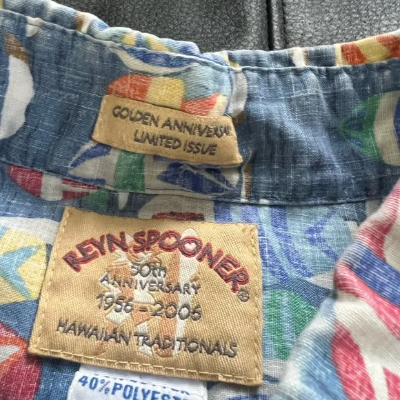 Reyn Spooner Hawaiian Aloha Shirt 50th Anniversary Nautica Sail Boat Size XXL