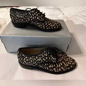 Robert Clergerie Womens Jupa Raffia Oxfords - NIB - Size 38 (US 7.5)