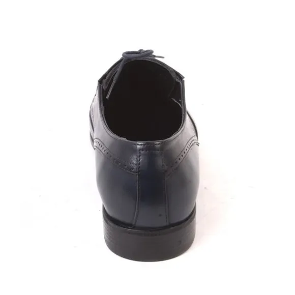 ROBERTO SERPENTINI 15110 Blue Leather Lace-Up Classic Shoes