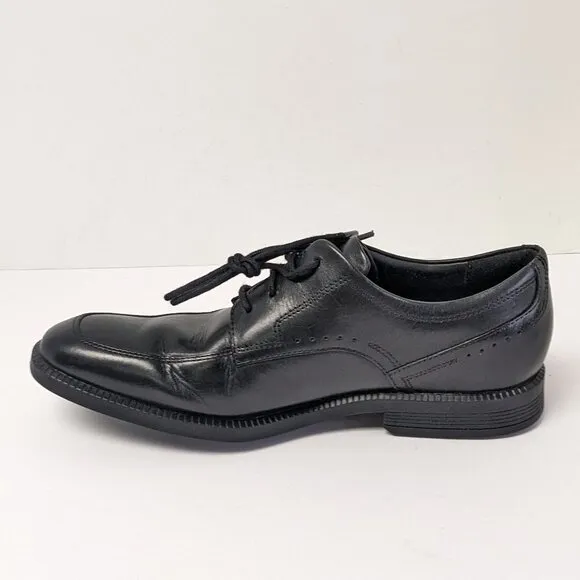 Rockport DresSports Business Apron Lace-up Dress Shoes, Black, Mens 7.5 M