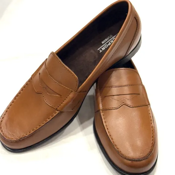Rockport Keaton Penny CI8840 Mens Dress Shoes Color Tan