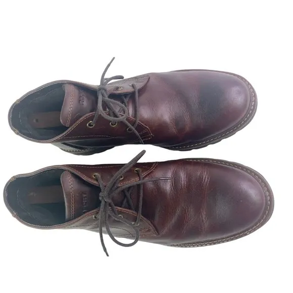 Rockport Men's Soft Leather Chukka Boots Saddle Brown Size 10 CH2749 Lace Up