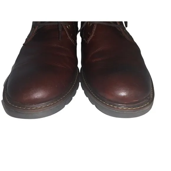 Rockport Men's Soft Leather Chukka Boots Saddle Brown Size 10 CH2749 Lace Up