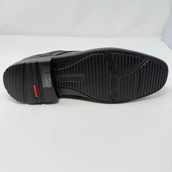 Rockport Style Leader 2 Bike Toe Oxford Dress Shoe 12 WIDE Black Lace Up A13010