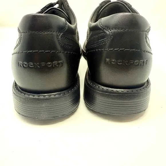 Rockport Style Leader 2 Bike Toe Oxford Dress Shoe 12 WIDE Black Lace Up A13010