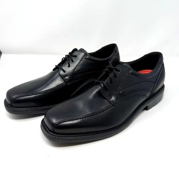 Rockport Style Leader 2 Bike Toe Oxford Dress Shoe 12 WIDE Black Lace Up A13010