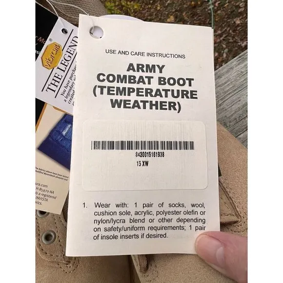 Rocky Combat Boots Gortex Sz 15 Extra Wide SP0100-05-C-0371 NWB