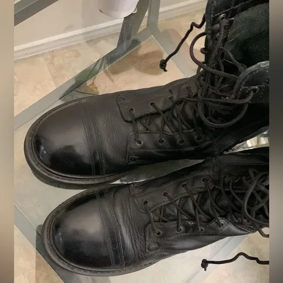 Rocky Paratrooper Side Zipper Jump Waterproof Military Combat Boots