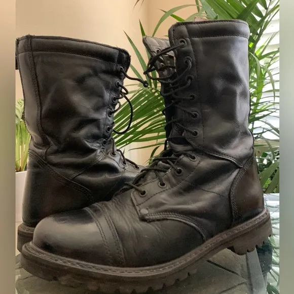 Rocky Paratrooper Side Zipper Jump Waterproof Military Combat Boots