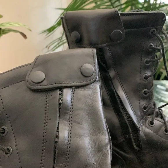 Rocky Paratrooper Side Zipper Jump Waterproof Military Combat Boots