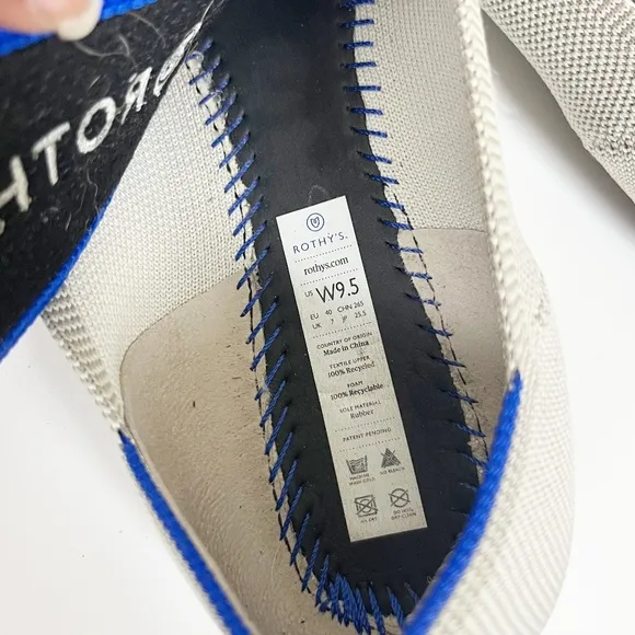 Rothty's Flax Birdseye Round Toe Flats Size 9.5