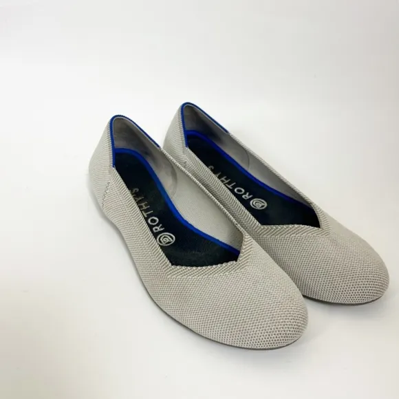 Rothty's Flax Birdseye Round Toe Flats Size 9.5