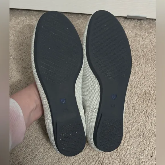 Rothy’s | Ballet Flats Round Toe Silver Sz 7.5