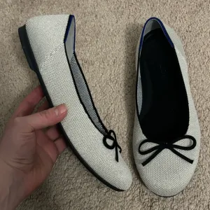Rothy’s | Ballet Flats Round Toe Silver Sz 7.5