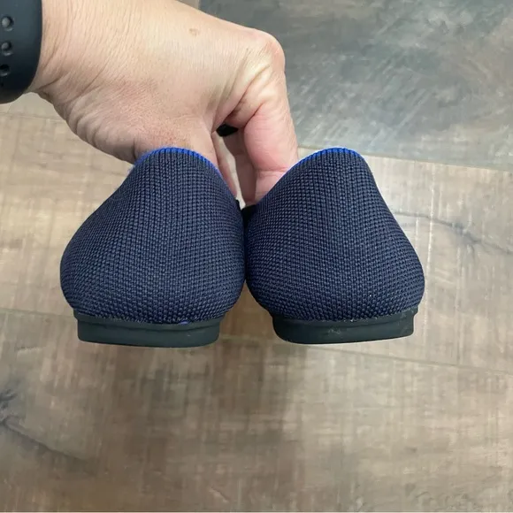 Rothy's Bavy Blue Round Toe Ballet Flats Size 7