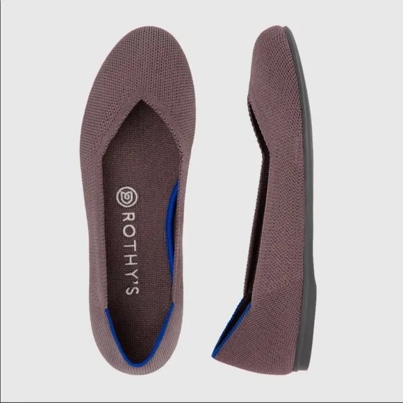 ROTHY’S Begonia Round Toe Flats In Mink RETIRED