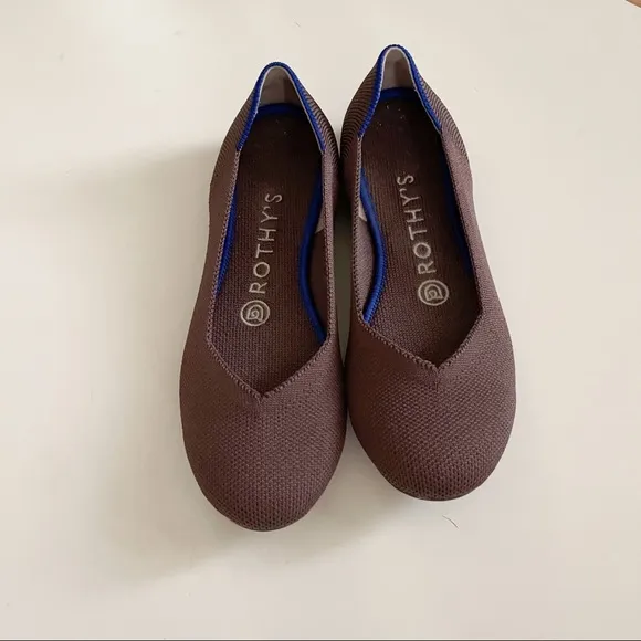 ROTHY’S Begonia Round Toe Flats In Mink RETIRED