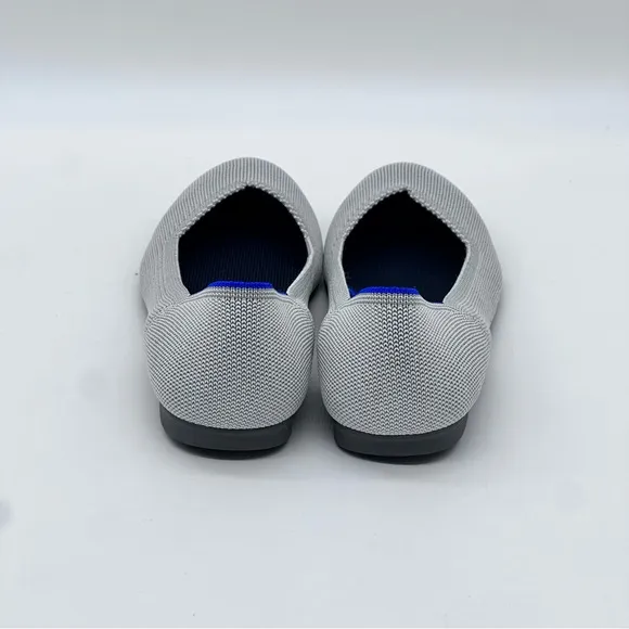 Rothy’s Birdseye Flax Round Toe Flats. Size 8.5