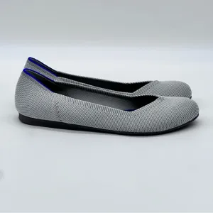 Rothy’s Birdseye Flax Round Toe Flats. Size 8.5