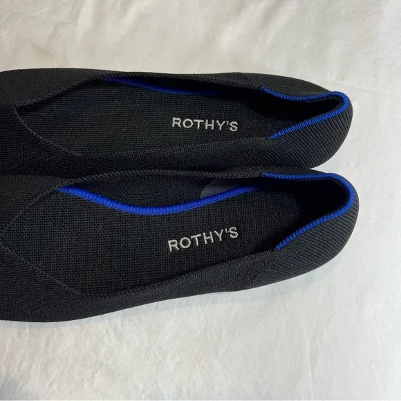Rothy's Black round toe flats size 11