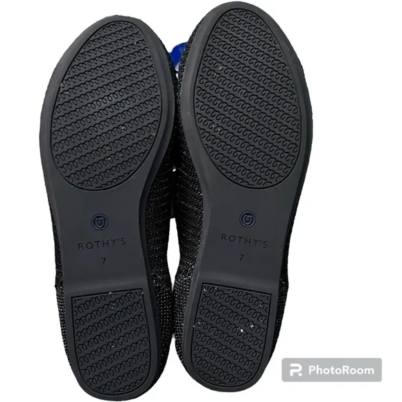 Rothy’s Blue Metallic Lattice Flats Black Friday 2019 Exclusive - Size 7