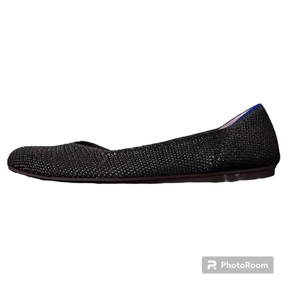 Rothy’s Blue Metallic Lattice Flats Black Friday 2019 Exclusive - Size 7